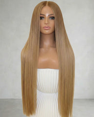 Keira | Caramel Blonde Straight Hair 13x6 Lace Wig