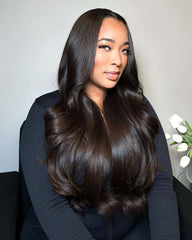 Cosmina | Luxury RAW HAIR Straight HD Lace Frontal & Closure Glueless Wig