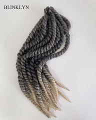 Tresses torsadées au crochet Ombre Gris/#613