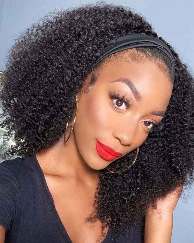 Laney | Perruque bandeau afro crépue et bouclée