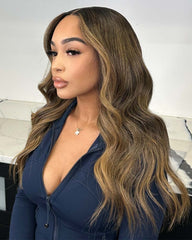 Norah | Honey Blonde Balayage HD Lace Glueless Wig