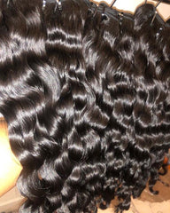 Natural Wavy Authentic Raw Hair Bundles