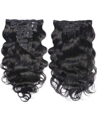 Thick Human Hair Body Wave Clip ins