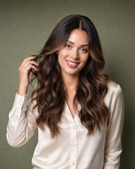 Light Brown Highlight Premium European Hair Lace Top Wig