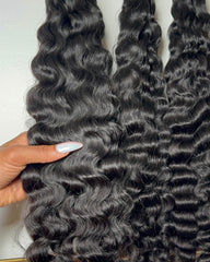 Natural Wavy Authentic Raw Hair Bundles
