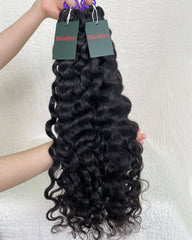 Cheveux humains bouclés birmans Crochet de plumes pour Miracle Knots