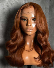 Kesha | Dark Copper Layers HD Lace Glueless Wig