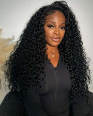 Teresa | "Removable Sew-in" Curly Hair V Part Wig U Part Wig