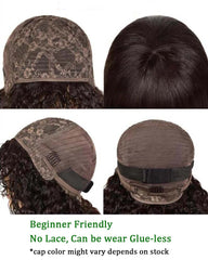 Alena | Straight Hair (no lace) Full Machine Made Bangs Wig