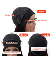 Mina | Loose Deep Wave Human Hair Headband Wig