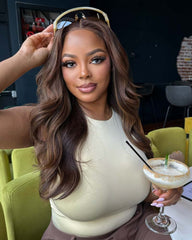 Mercy | Brown with Blonde Highlight HD Lace Glueless Wig