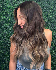 Melissa | Honey Blonde Balayage Money Piece HD Lace Glueless Wig