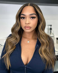 Norah | Honey Blonde Balayage HD Lace Glueless Wig