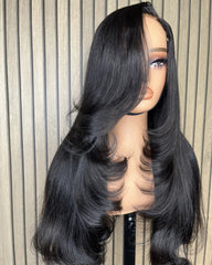 Adina | Side Part Heavy Layers HD Lace Frontal & Closure Glueless Wig