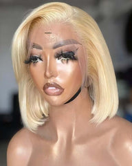 Bianka | Transparent Lace 13x4 Frontal #613 Blonde Glueless Bob Wig