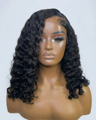 Tina | HD Closure Burmese Curly Glueless Bob Wig