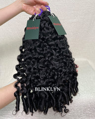 Burmese Curly Human Hair Miracle Knots Feather Crochet Hair