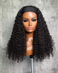 Erin | Perruque bandeau afro crépue et bouclée authentique en cheveux bruts