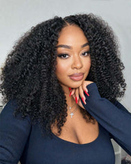 Audrey | Kinky Curly HD Lace Frontal & Closure Glueless Wig