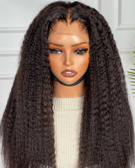 Amara | Kinky Straight Hair HD Lace Frontal Lagos Hairline Wig