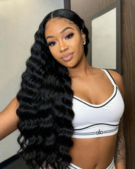 Megan | Loose Deep Wave HD Lace Frontal & Closure Glueless Wig