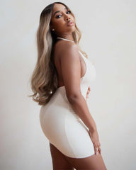 Skyler | Perruque sans colle en dentelle HD blond cendré ombré