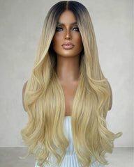 Alexis | Dark Roots Blonde HD Lace 13x6 Wig