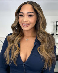 Norah | Honey Blonde Balayage HD Lace Glueless Wig