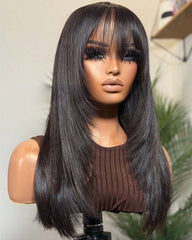 Tyra | Face Framing Layers HD Lace Frontal & Closure Glueless Fringe Wig