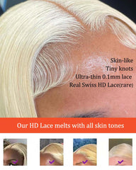 Beverly | #613 Blonde HD Lace Body Wave Wavy Breathable Glueless Wig