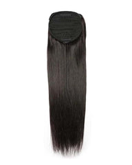 THICK Human Hair Straight Hair Drawstring/ Velcro Ponytail