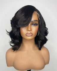 Symone | Side Part Wavy HD Closure Wig Glueless Bob Wig