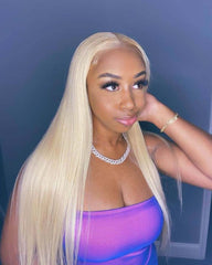 Maria | #613 Blonde HD Lace Straight Breathable Glueless Wig