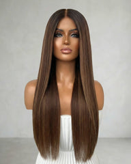 Regina | Highlight Honey Brown Hair HD Lace Wig