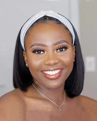 Emmy | Silky Straight Bob Human Hair Headband Wig
