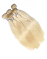 Mèches de cheveux blonds raides #613