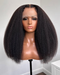 Polly | Peruca Personalizada (3/4/5 Madeixas) Peruca Lisa e Crespa com Renda HD sem Cola