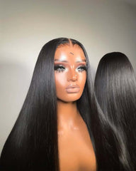 Sherry | Custom Wig (3/4/5 Bundles) Straight Hair HD Lace Glueless Wig