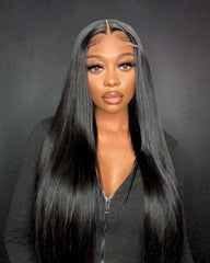 Cosmina | Perruque de luxe sans colle avec dentelle frontale et fermeture HD