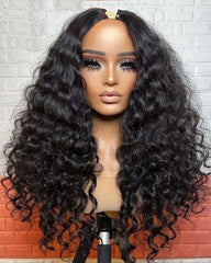 Yvonne | "Removable Sew-in" Loose Deep Wave V Part Wig U Part Wig