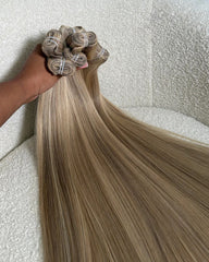 Mèches de cheveux bruts pré-colorées