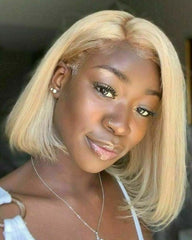 Nicole | HD 2x6 5x5 6x6 Closure Wig Blonde #613 Glueless Bob Wig