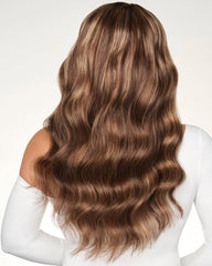 Jayla | Peruca com faixa de cabelo humano ondulado com madeixas