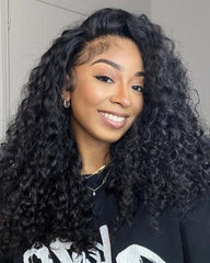 Molly | Water Wave Human Hair Flip Over Half Wig