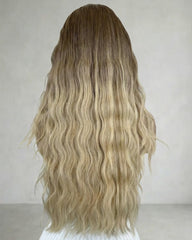 Dream | Wavy Hair Ombre Money Piece Blonde Balayage Wig