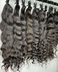 Natural Wavy Authentic Raw Hair Bundles