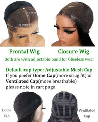 June | Straight Ash Brown Highlight 100% Human Hair HD Lace Glueless Wig