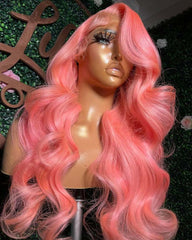 Nicki | Barbie Pink HD Lace Frontal & Closure Human Hair Glueless Wig
