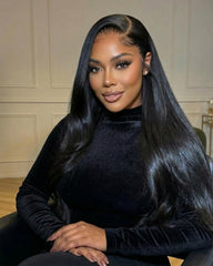 Cosmina | Luxury RAW HAIR Straight HD Lace Frontal & Closure Glueless Wig