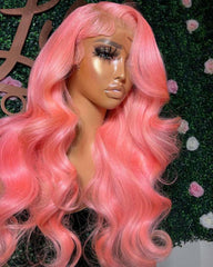 Nicki | Barbie Pink HD Lace Frontal & Closure Human Hair Glueless Wig